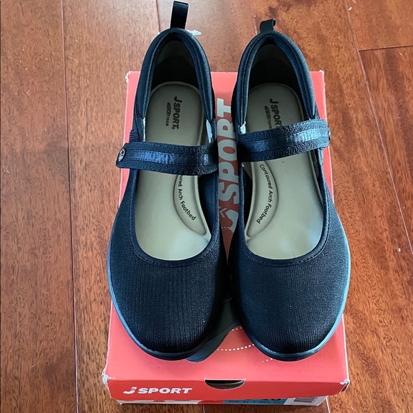 JSport Melody Black Mary Jane Shoes, New In Box - Picture 1 of 11